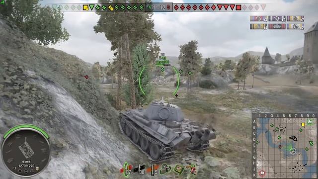 WoT PS4 пантера топь