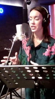 Пишем песню с Ольгой Французовой - Вижу тебя. На студии Вячеслава Мерцалова.