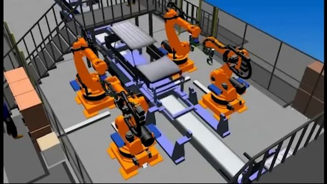 Automotive 3D цифровая фабрика сборки автомобилей