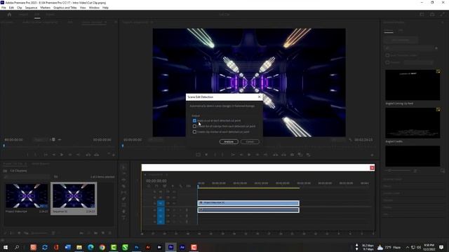 how to trim or cut video clip in premiere pro CC 2023 automatically - Class 25 l Auto cut option