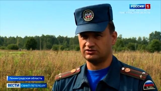 В поселке Молодцово производят очистку территории от взрывоопасных снарядов