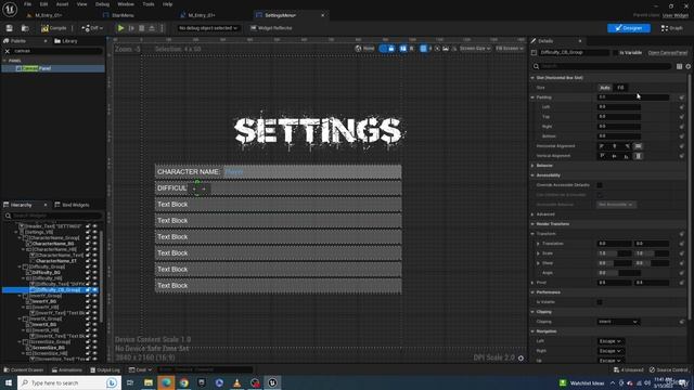 24 - Creating A Survival Game Settings Menu Part I