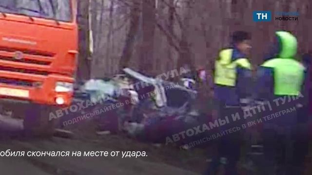 В Туле на Хомяковском шоссе водитель BMW влетел в дерево