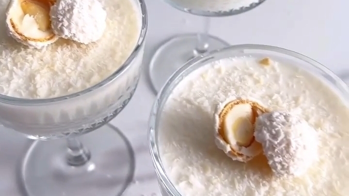 Нежный Кокосовой ДЕСЕРТ...🍧🥥😋