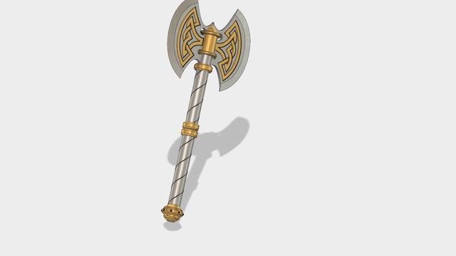 Dwarven Battle Axe - 3D model