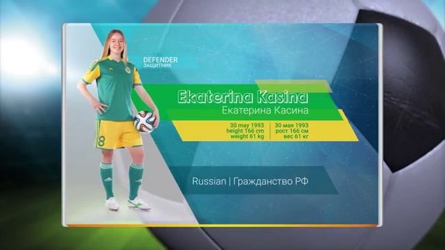 Футбол высшая лига - Заставка Екатерины Касиной