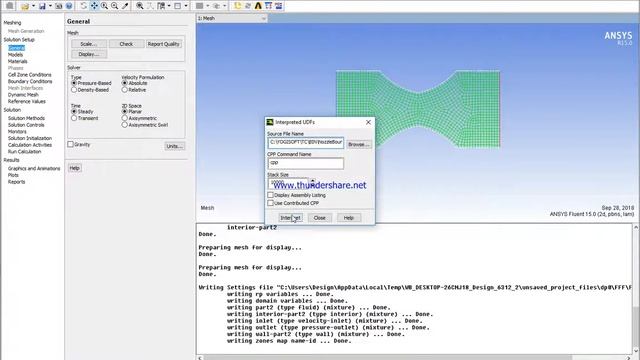 ANSYS Fluent User Defined Function (UDF) For Convergent-Divergent Nozzle for Velocity Distribution