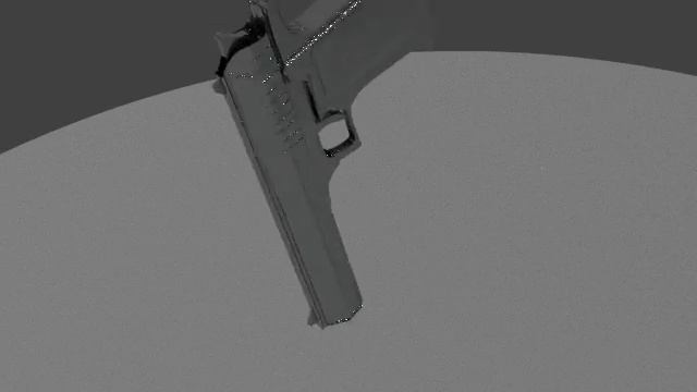 3DS MAX Desert Eagle Rendered in Blender Cycles