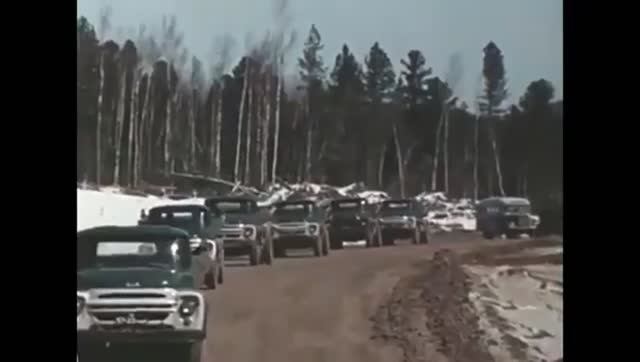 Таежные шофера. СССР 1970год