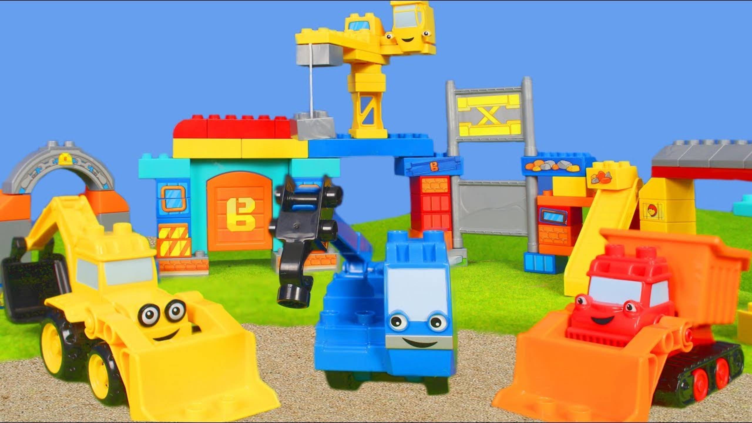 БОБ СТРОИТЕЛЬ игрушечные машинки, экскаватор и кран LEGO DUPLO