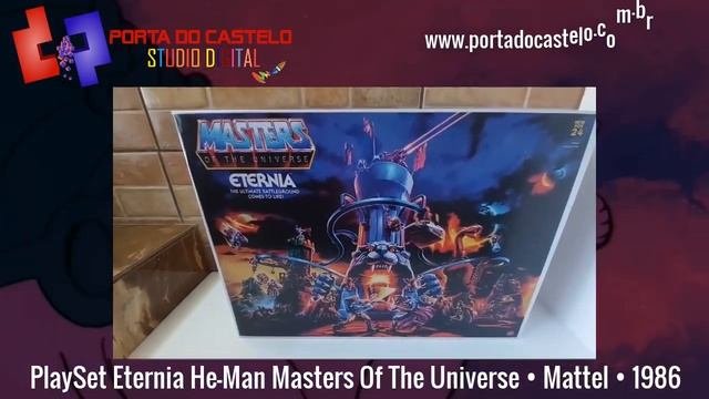 Caixa Produzida PlaySet Eternia • He-Man Masters Of The Universe • Mattel 1986 + Bonus + Comercial