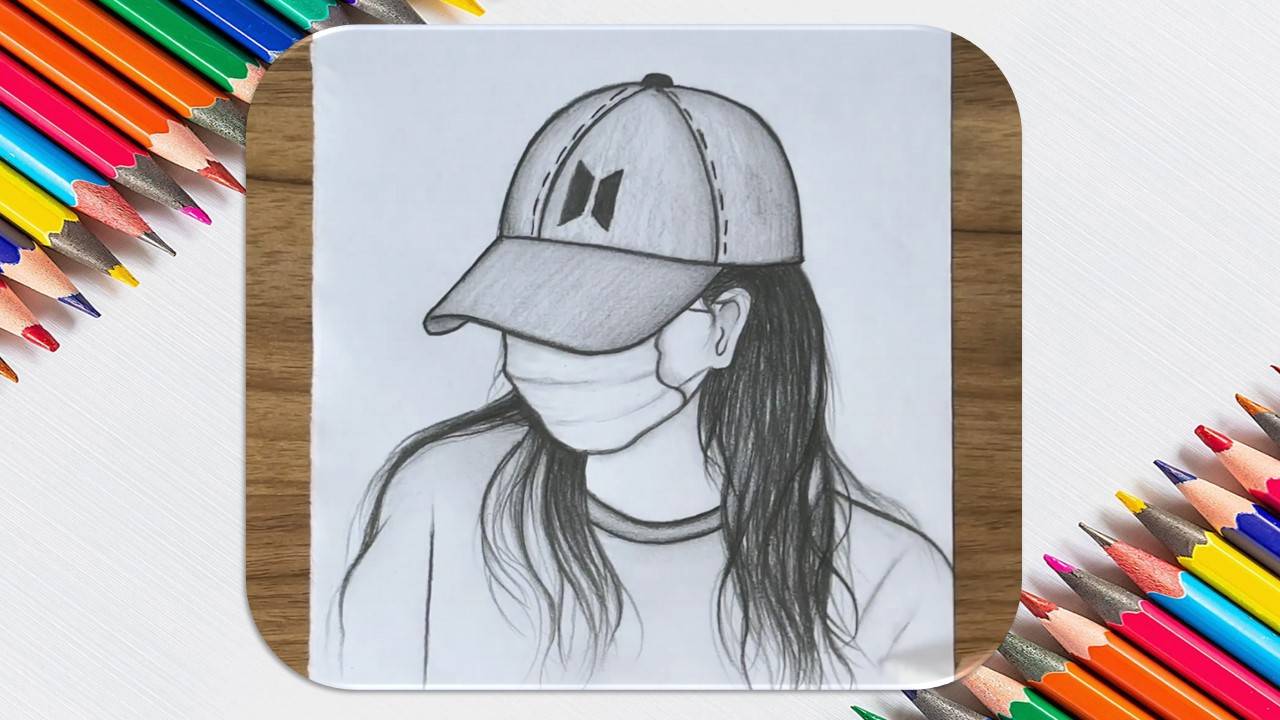 Как нарисовать девушку в бейсболке? Рисование карандашом