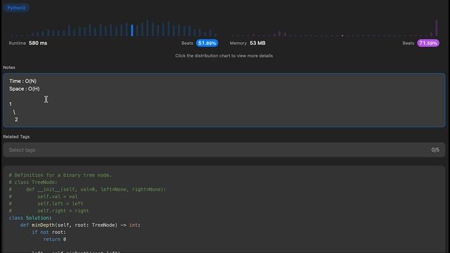 Minimum Depth of Binary Tree - LeetCode #111