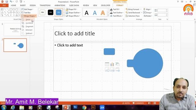 How to generate different shapes and apply motion path animation in PowerPoint?