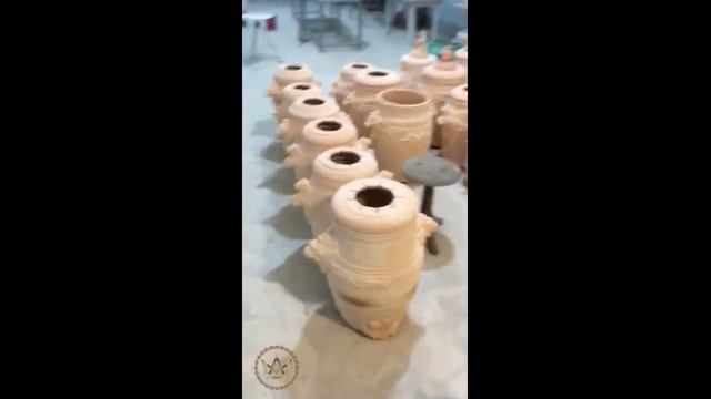 Подготовка тандыров к обжигу