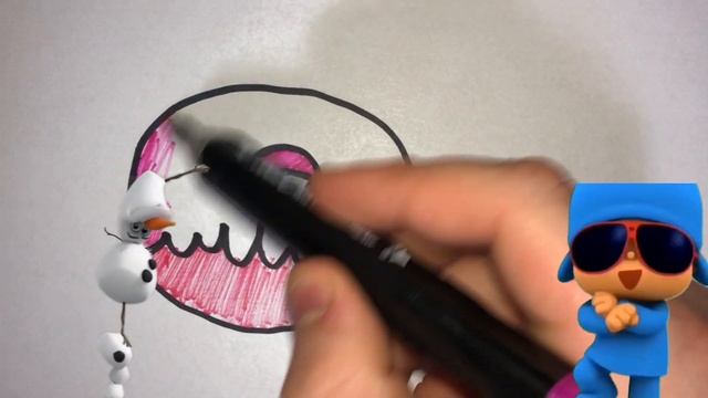 Bolalar Uchun qadam rasm chizish / Drawing donut for children / Рисование пончик для детей