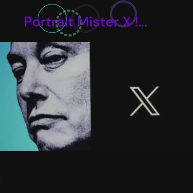 Portrait Mister X !...FILM Portrait ELON MUSK _ ART Objects Original (4newartplatform.net) #2025