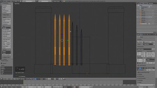 Modelling a Low Poly Walls - Blender
