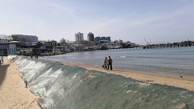 Анапа сегодня. Море. Пляж 13.03.25г.⛱️