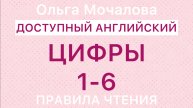 английские цифры 1-6 Правила чтения