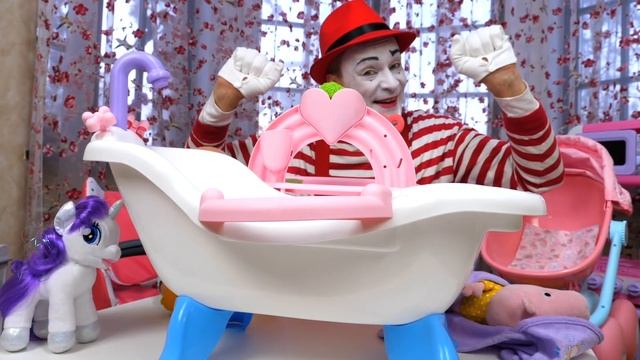 Весёлые игры Дочки Матери с БЕБИ БОН, Литл Пони и Свинкой Пеппой! Baby Born Видео куклы для девочек