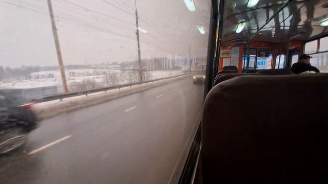 Поездка На Тролейбусе Зиу Троллейбусный парк - Платформа Расторгуево // 7 Марта 2023