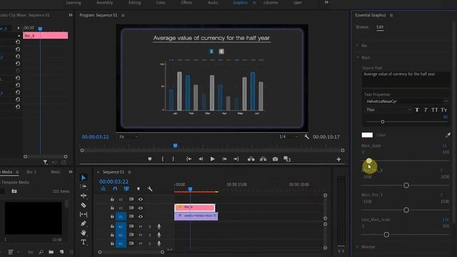 Infographic Bar MOGRT | Adobe Premiere Pro Template