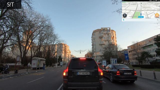 Zona Dacia Catre Zona Centru Constanta In Trafic Bulevardul Tomis