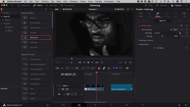 Create Fake "Computer Enhance" Sequence in DaVinci Resolve (Totally not CSI)
