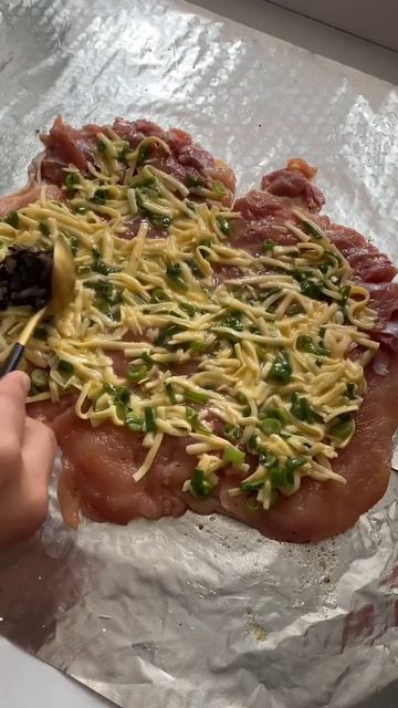 🌯 Куриный рулет с грибами и сыром