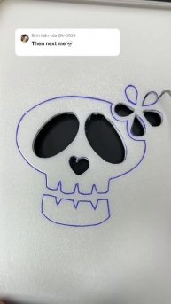 Drawing on foam 💀 #asmr #satisfying