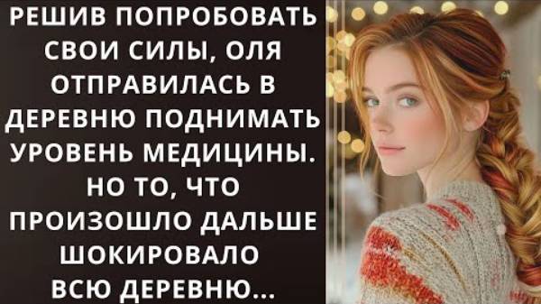Истории из жизни.  Решив попробовать свои силы, Оля отправилась в деревню.. Аудио рассказы слушать