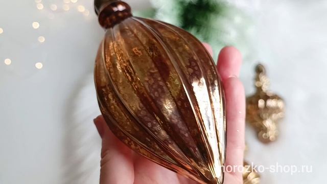 Набор ёлочных украшений МОНКЛАССИКО, стекло, 13-16 см, 5 шт., 4060274