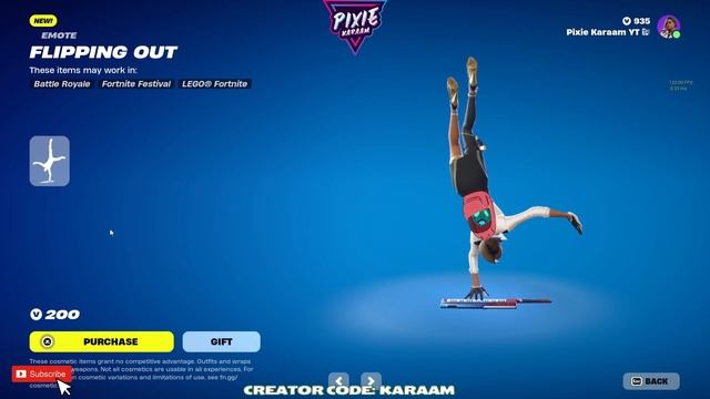Flipping Out Fortnite Emote Dance *NEW*