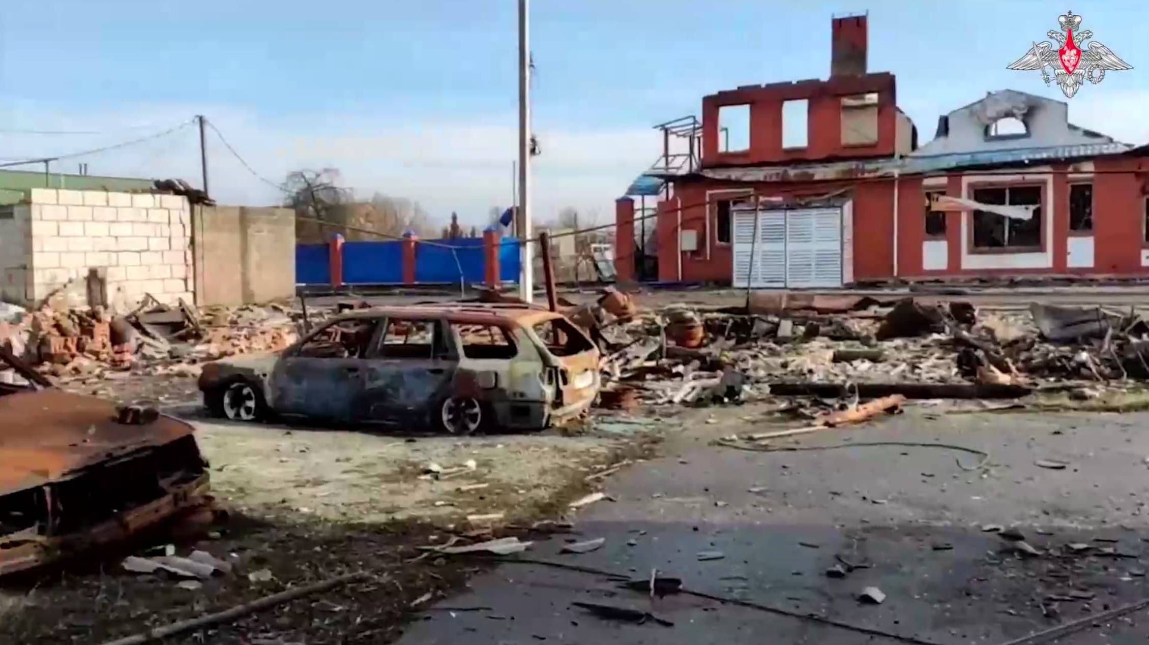 Минобороны показало видео из освобожденной Суджи в Курской области