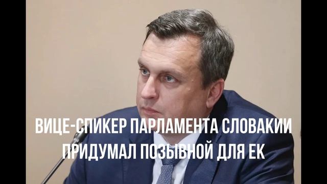 Вице-спикер парламента Словакии придумал позывной для ЕК