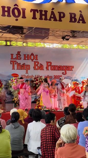 A traditional festival at the Ponagar temple