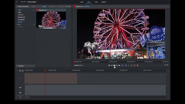 Lightworks in 30 seconds - Removing an audio track