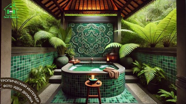 Тропический интерьер фото идеи для вдохновения 🌴🛋️🏝️ (27)