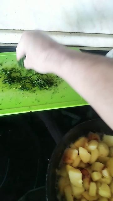 Картошка с укропом. #cooking #cookpad #shorts