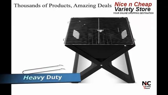 Grillz Notebook Portable Charcoal BBQ Grill