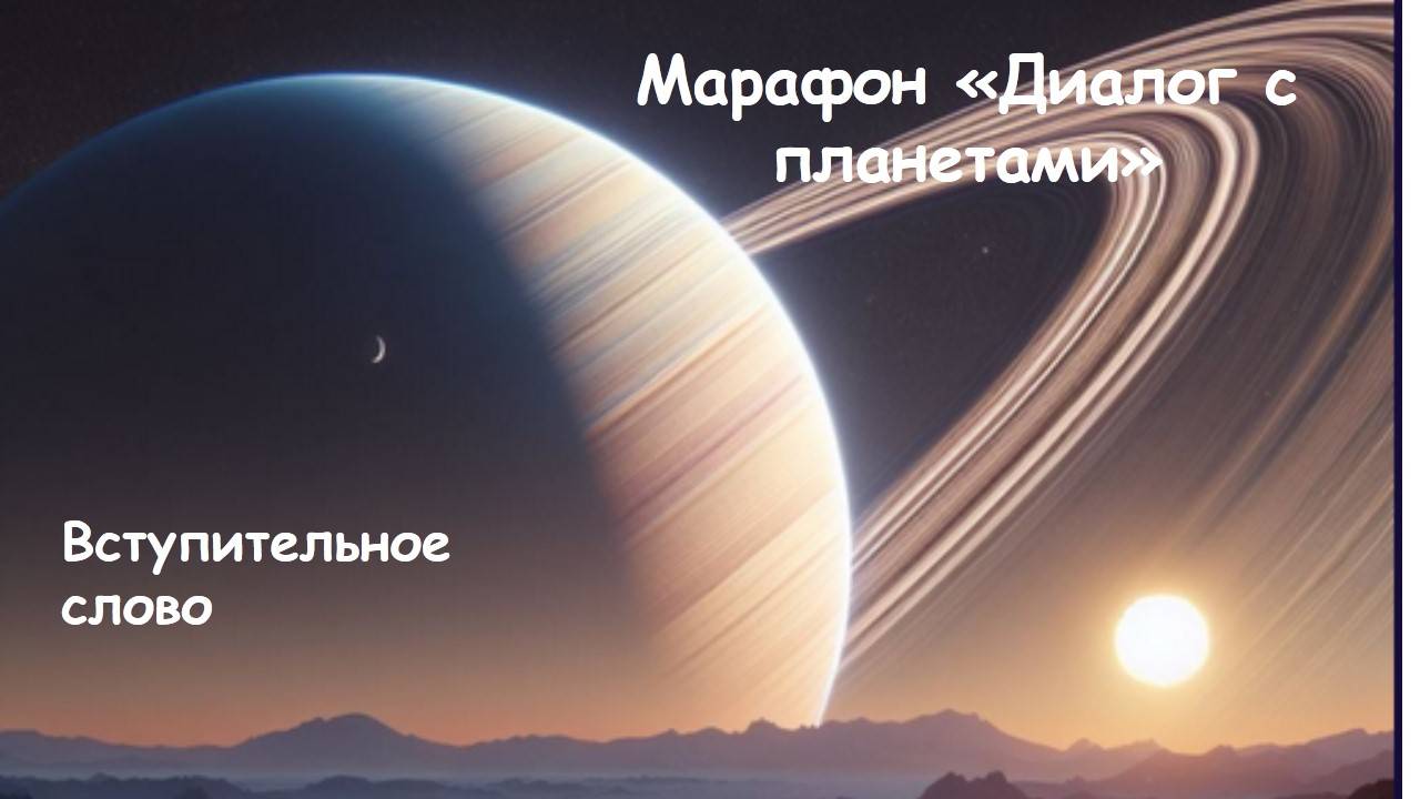 Вступительное слово