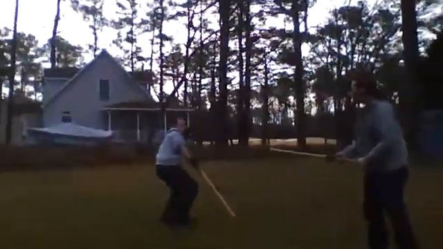 Early morning fencing, round 1