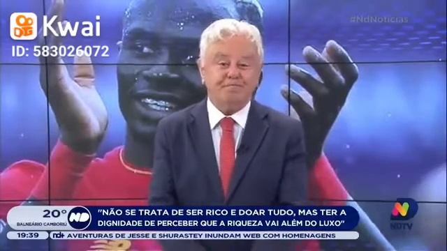 Mané: ‘Não preciso de Ferraris, relógios e aviões, quero ajudar meu povo’. jogador pense nos pobres