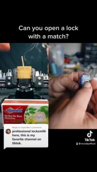 Can you open a lock using a match? #lockpicking #military #security #safety