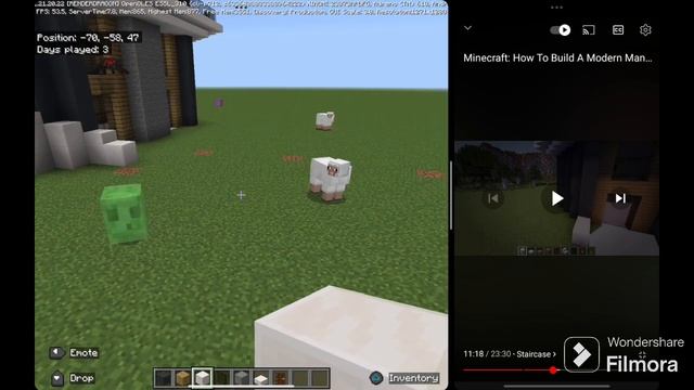 Building a mansion in my creative series Minecraft gameplay.#1