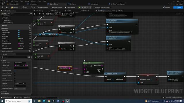 31 - Creating A Survival Game Applying Settings to the Main Level