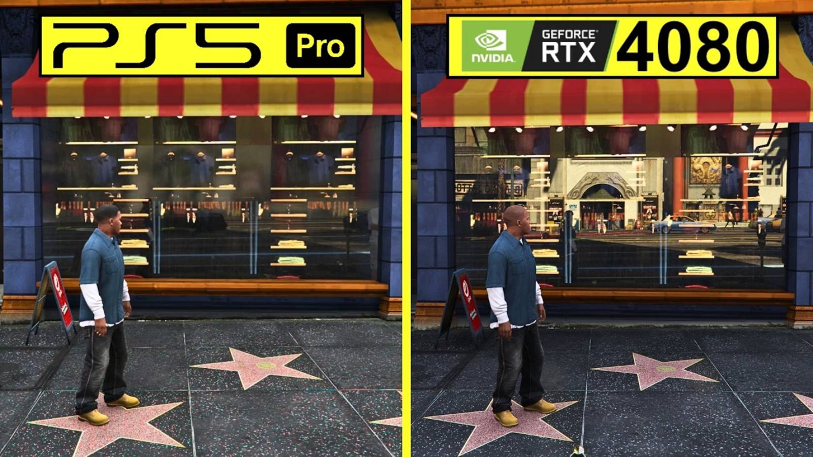 GTA 5 PS5 Pro vs RTX 4080 Enhanced Edition