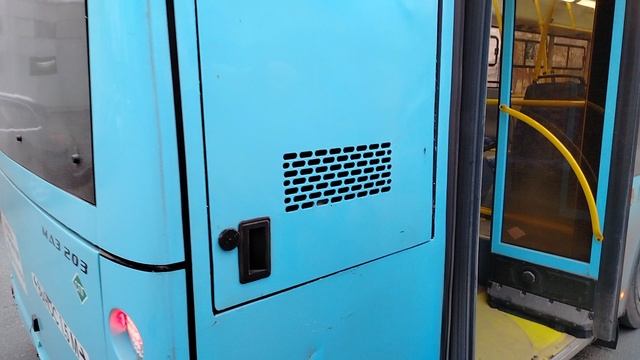 12 марта 2025 г. Автобус 96 маршрут МАЗ-203.947 38037 Железнодорожная станция Обухово