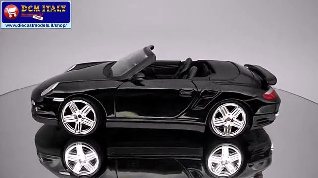 Motormax   Porsche 911 Turbo Cabriolet   Black   HD